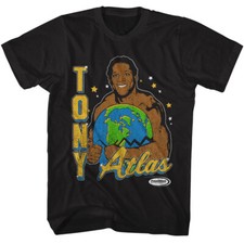 Powertown Tony Atlas Crushing The World Stars WWE Wrestling Champ Men's T Shirt