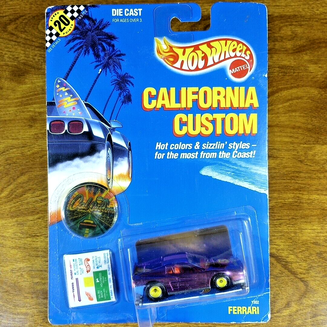Hot Wheels California Custom Ferrari Testarossa Chrome Pink