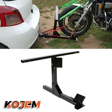 Motorcycle Trailer Carrier Tow Hitch Rack Dolly Hauler W/ Free Tie-down Bar