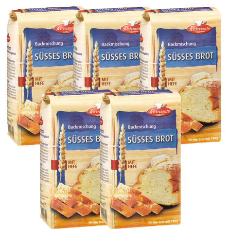BIELMEIER Brotbackmischung Süßes Brot 5 Stück á 500 g Küchenmeister