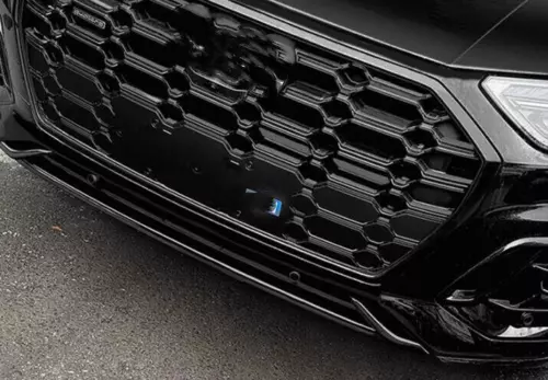 Sportback ABS Black Front Bumper Lip Molding Cover Trim For 2021-24 AUDI Q5 SQ5 - Foto 4 di 10