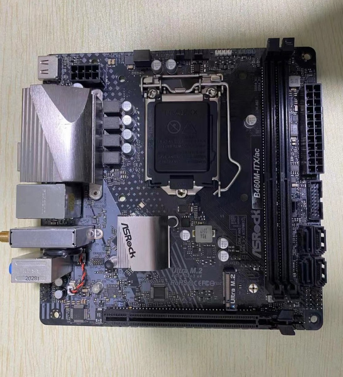 ASRock B460M-ITX mini itx マザーボード 本体 ASRock B460M-ITX/ac Mini ITX Motherboard Intel B460 LGA1151 DDR4