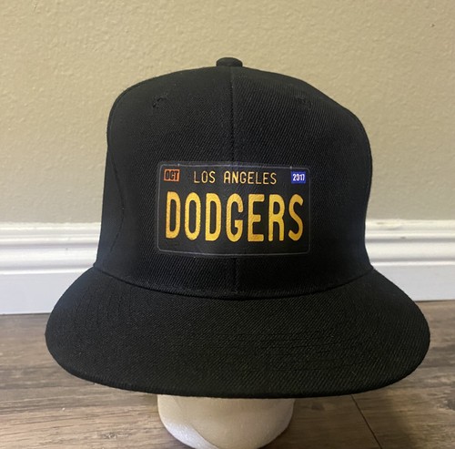 Los Angeles Dodgers License Plate Snapback Hat BLACK - 第 2/8 張圖片