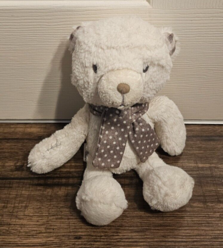 Mothercare Teddy Bear with Polka Dot Scarf Soft Plush Toy - Afbeelding 1 van 4
