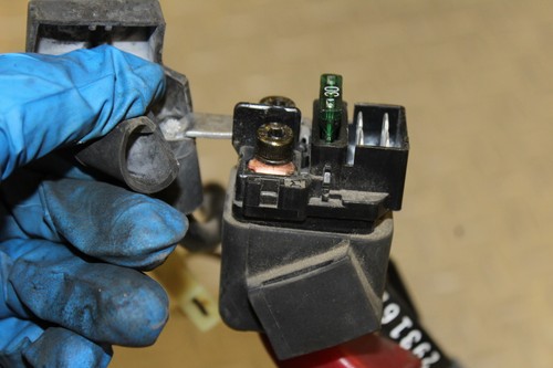 2000 KAWASAKI NINJA ZX6R ZX600J ENGINE STARTER RELAY STARTING MOTOR SWITCH - Picture 8 of 10