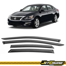 Fits 13-18 Nissan Altima Sedan Acrylic Tape On Window Visors Rain Guard 4Pc Set