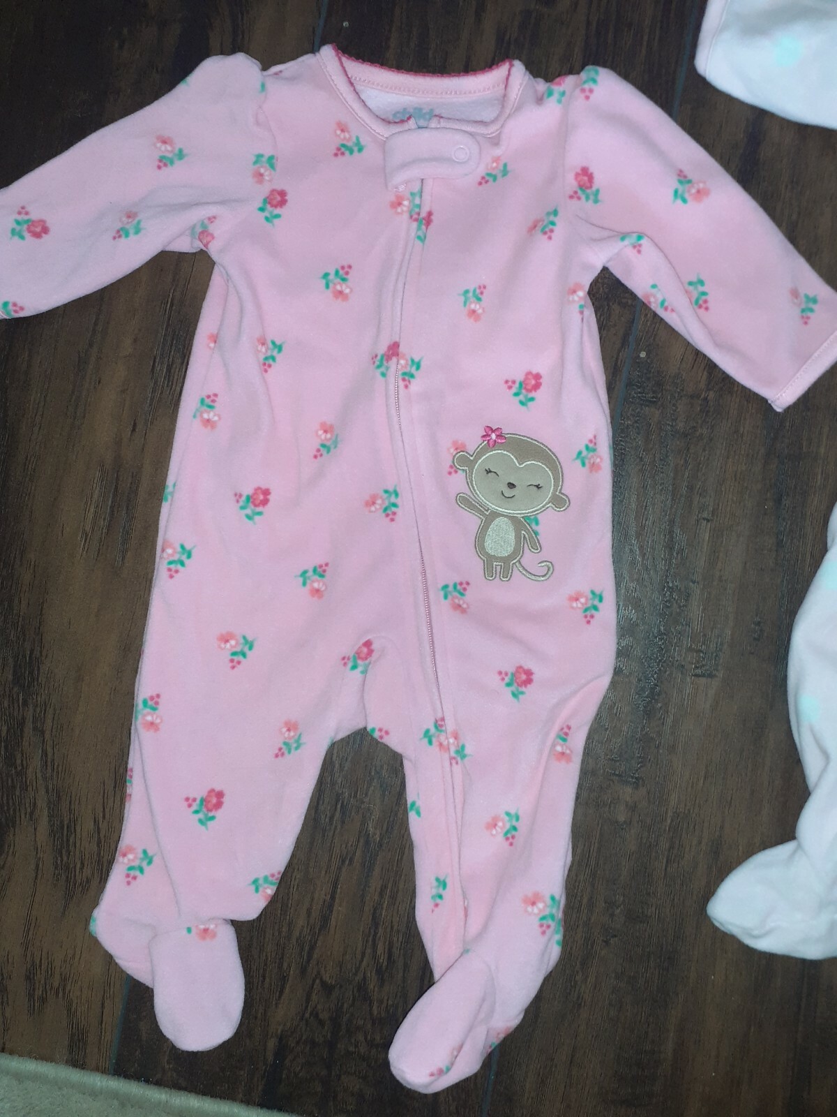 Carter's New Born girl one piece fleece BodysuitsSize 0 3 Months3pks eBay