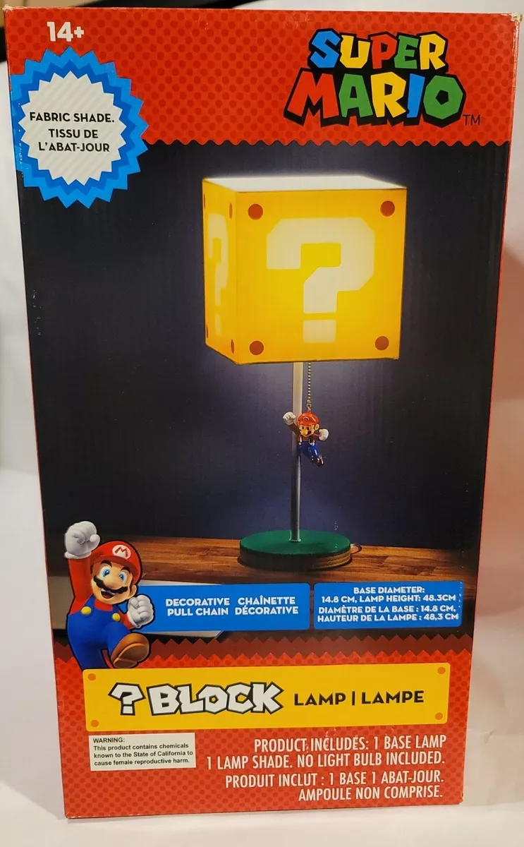 Super Mario Bros. Question Block with Mario Lamp | GameStop