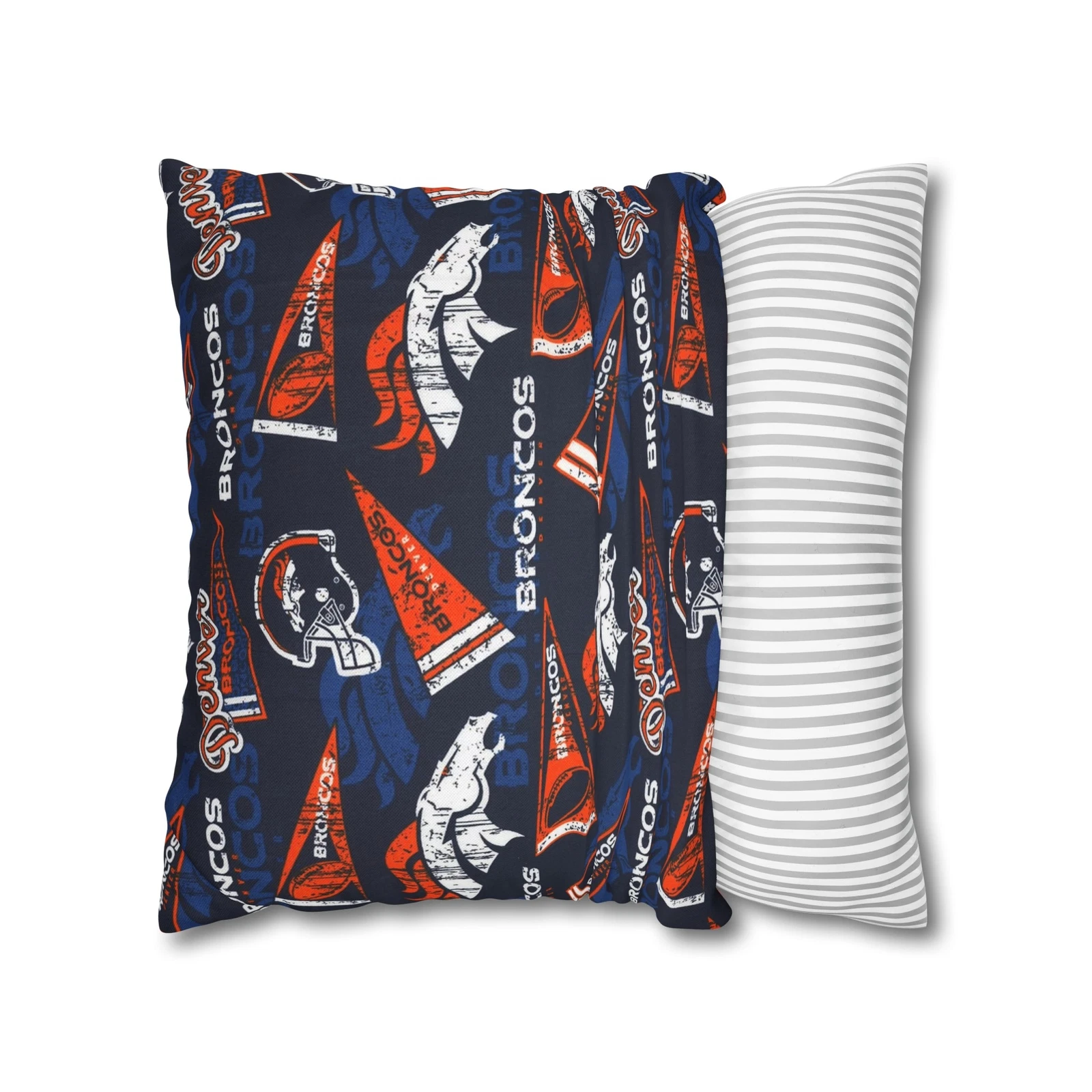Denver Broncos Spun Square Pillowcase
