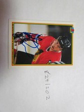 1990 1991 Bowman  Adam Creighton signed NHL Hockey Card 