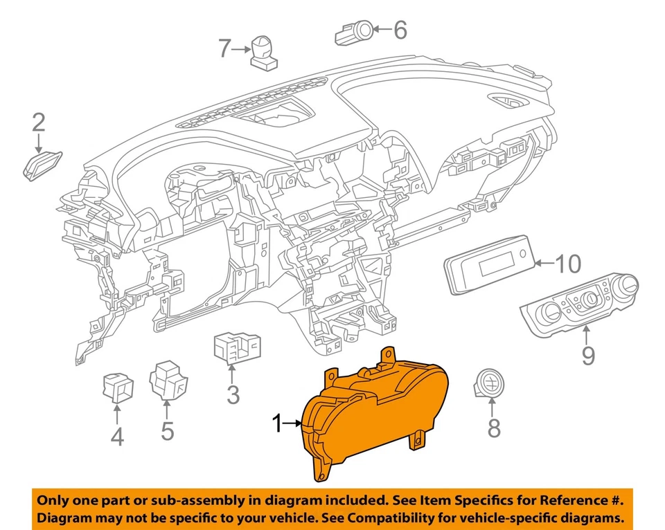 Used Speedometer Gauge fits: 2017 Chevrolet Impala cluster MPH and KPH opt UDD w - Image 2 of 4