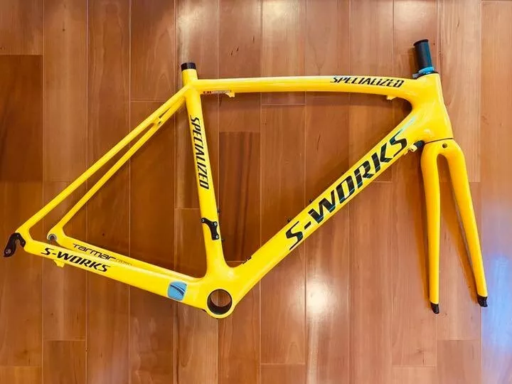 Specialized SWORKS Tarmac SL3 Project Yellow 54 cm Limited Run 10km Frame  *MINT*