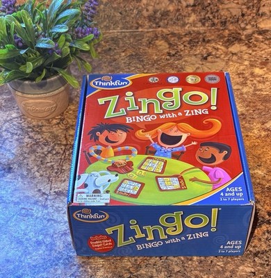 ThinkFun Zingo! Educational Bingo Game Parents Guide Toy of Year 2009 4+ 2+