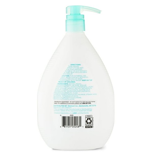 Equate Sensitive Skin Body Wash, 34 fl oz - Picture 4 of 5