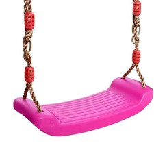 Kids Garden Swing Seat Adjustable Rope Hanging Swing Toy Indoor Outdoor Pink