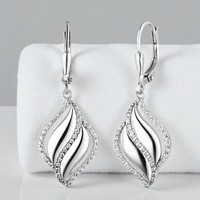 OhrhäNger 925 Sterling Silber 86 Zirkonia Ohrringe Boutons Silberohrringe