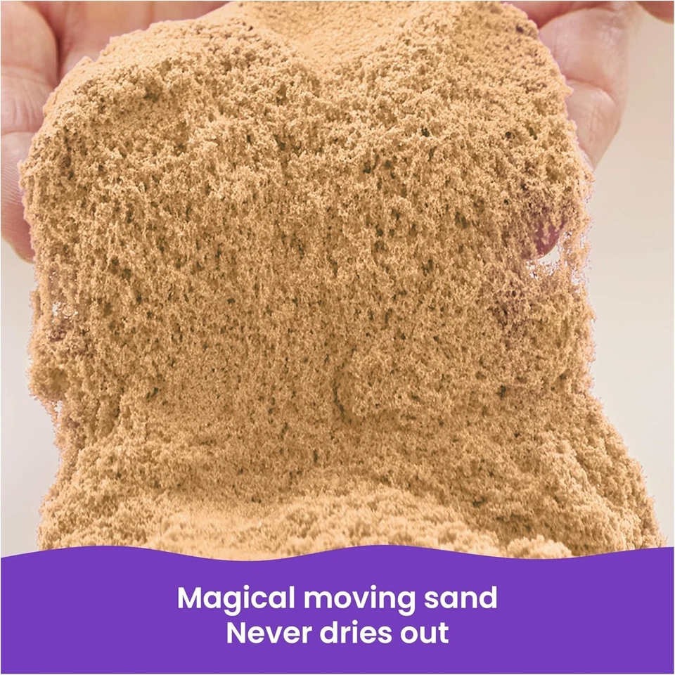 Kinetic Sand 2.5kg of All Natural Brown Sensory Toys Play Sand for mixing -Au - image 2 of 4