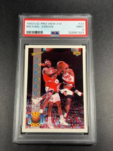 MICHAEL JORDAN 1993 UPPER DECK PROVIEW #23 3-D CARD PSA 9 NBA CHICAGO BULLS MJ