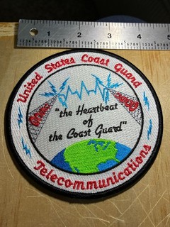 1980s/1990s/2000s? US COAST GUARD PATCH USCG TELECOMMUNICATIONS ORIGINAL!