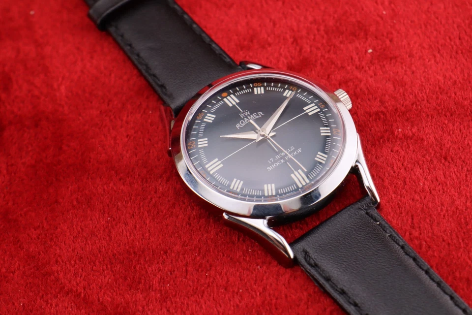 ⌚✨Reloj Pulsera Hombre Swiss Roamer Cuerda Manual 17 Joyas Diseño Clásico Pieza De Colección Foto 4 de 4