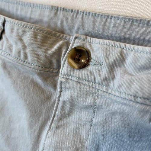 Pantalone chino crop gamba larga Old Navy 16 blu vita alta leggero donna - Foto 5 di 8