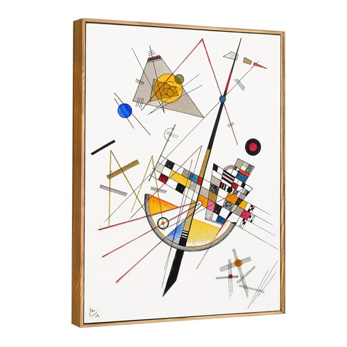 INVIN ART Framed Canvas Giclee Print Abstract Artwork 32"L x 24"W, WK004