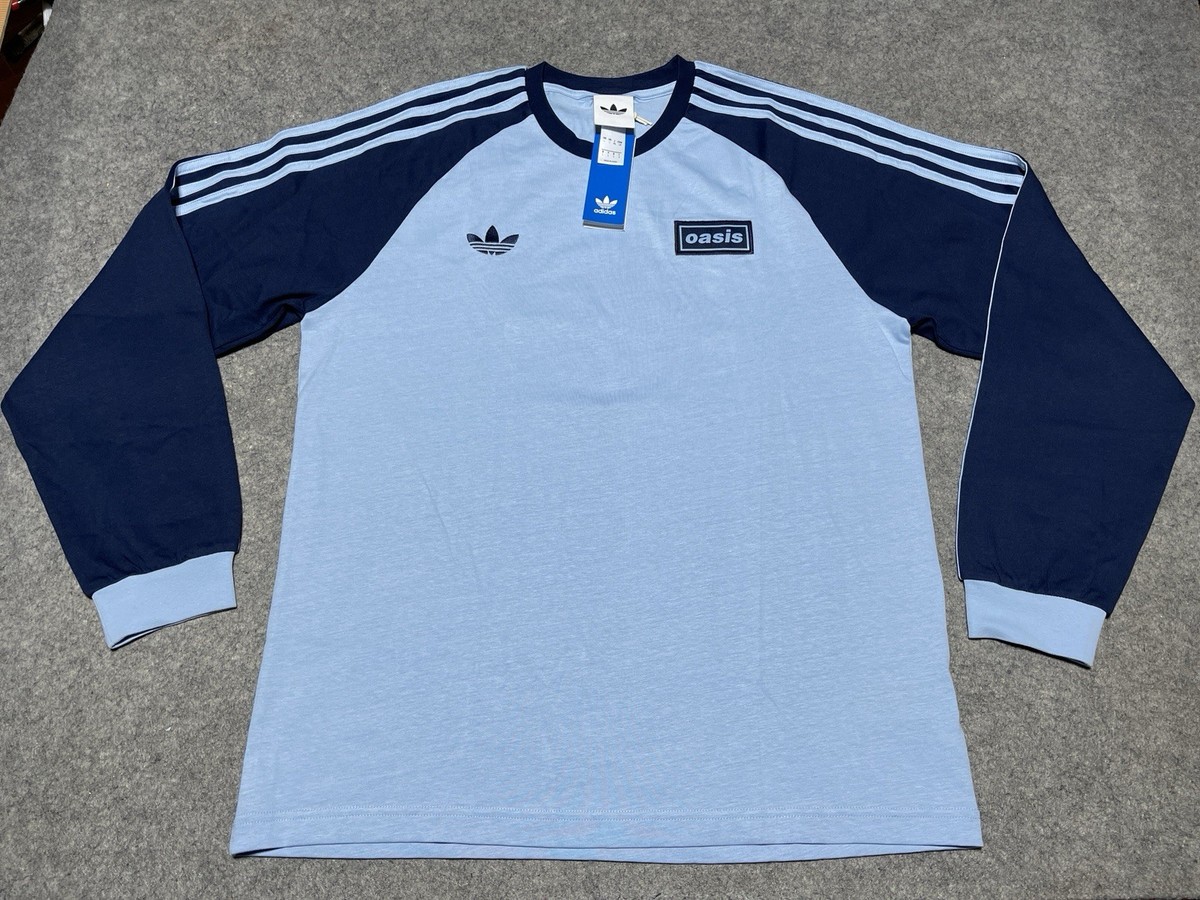 NEW OASIS Adidas Long Sleeve Live 25 Los Angeles USA Lrg Concert
