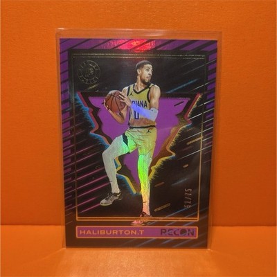 Panini 2023-24 Recon Tyrese Haliburton Holo Purple /75 #46 Pacers