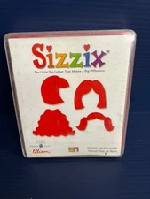 Sizzix Original - Red Large Die Cutter - Doll Girl Hair #1 - 38-0101
