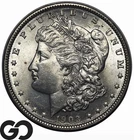 1903 Morgan Silver Dollar Coin, Lustrous Near Gem BU++