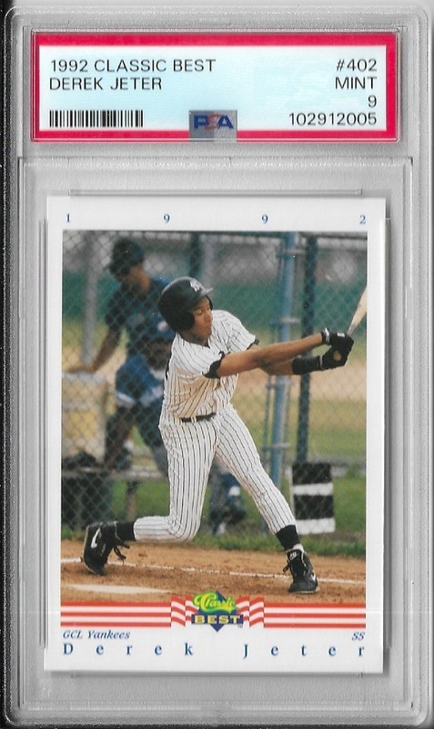 PSA 9 MINT 1992 Classic Best Minor League DEREK JETER Rookie RC #402 HOF'er
