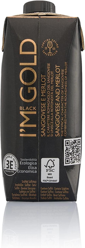 Tavernello Black Gold Vino Rosso Sangiovese Merlot Rubicone IGT, 13.5% Vol, Conf - Foto 5 di 6