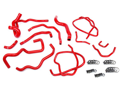 HPS Silicone Radiator + Heater Hose Kit for Mazda 07-09 Mazdaspeed 3 2.3L RED 08