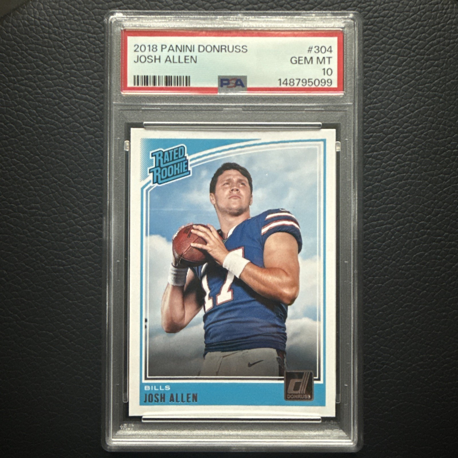 2018 Josh Allen Donruss Rated Rookie Card RC #304 PSA 10