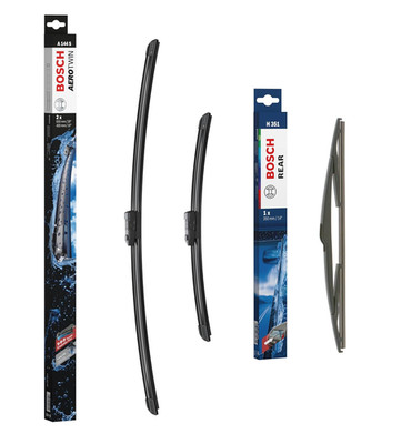 Vauxhall Adam Wiper Blades Set Front + Rear 2013 On BOSCH AEROTWIN A144S H351