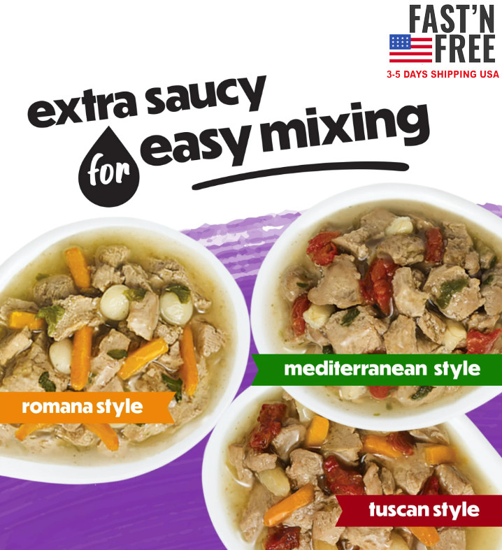 Purina Beneful Medleys Tuscan, Romana, and Mediterranean  Wet Dog Food, 12 Pack