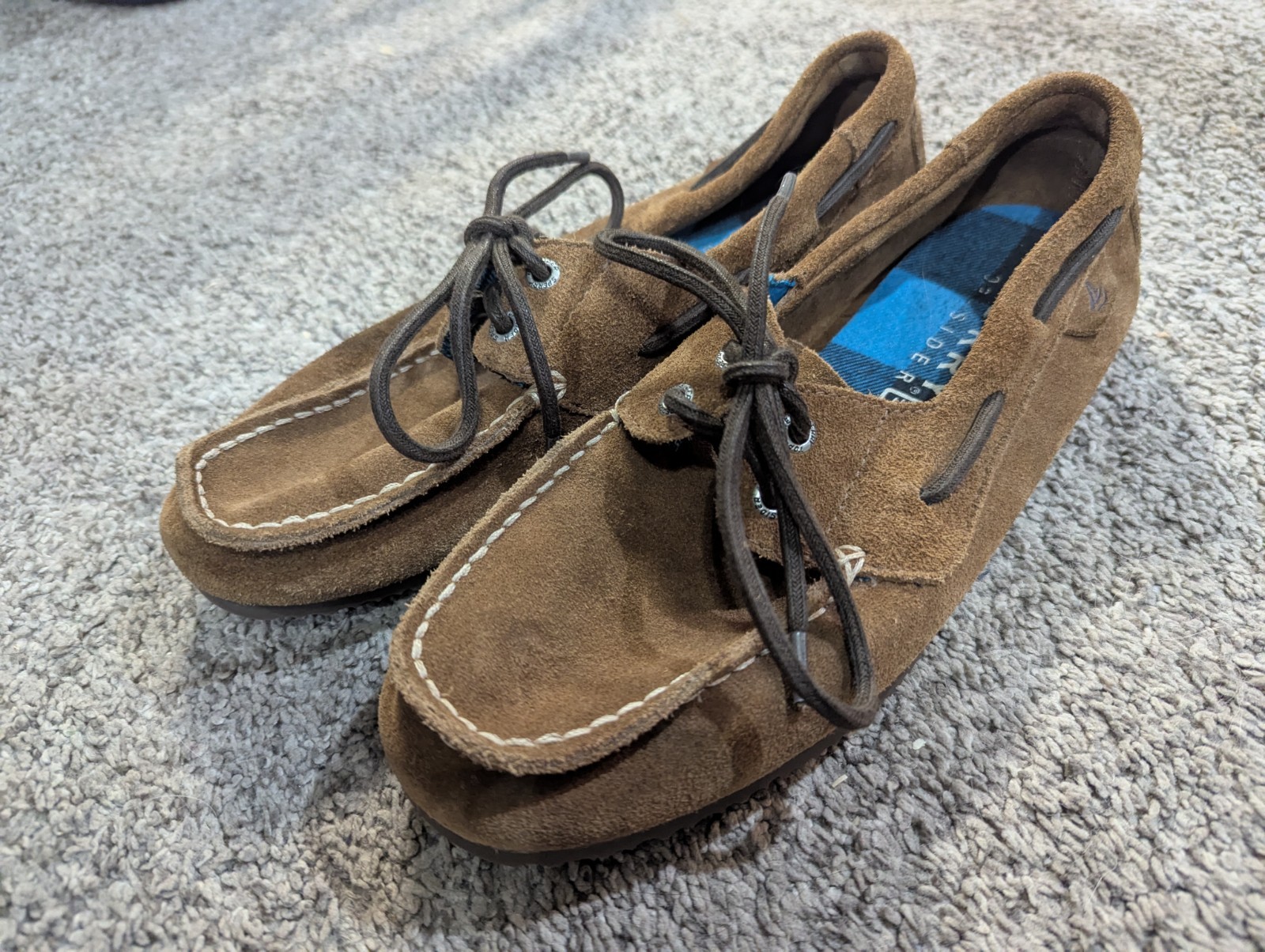 Sperry Topsider Brown Leather Mens Size 8 - image 1