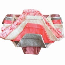 Laura Ashley Women's Brief Underwear Panties Floral 5-Pair Cotton L
