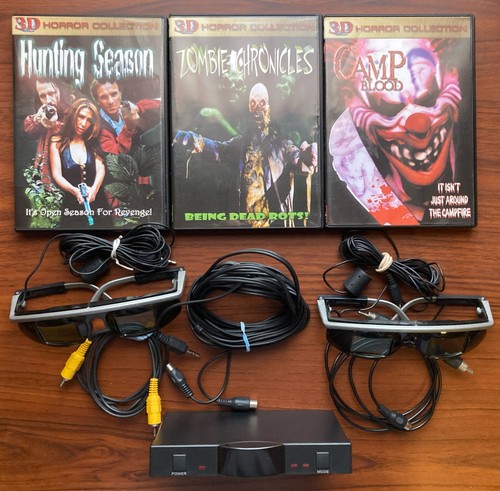 Razor Slingshot 3D DVD System With 2 Pairs Of Corded Glasses Including 3 3D DVDs