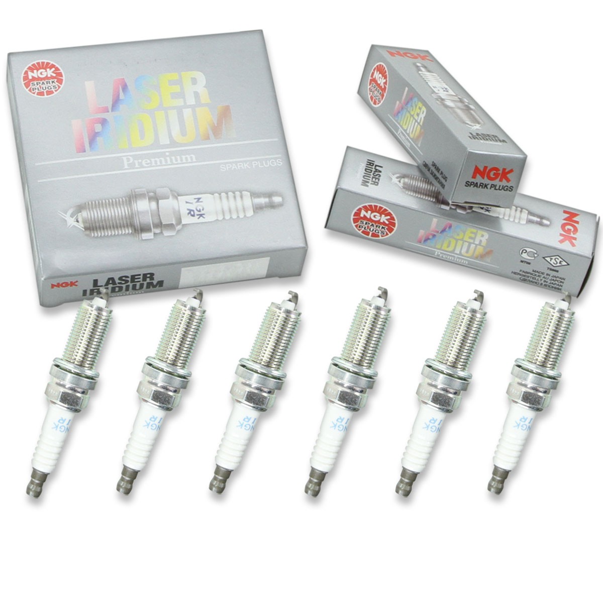 6 pc NGK 4904 ILFR6T11 Laser Iridium Spark Plugs for SK20HRA11 SK20HR11 jt