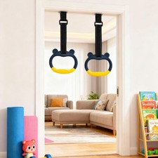 Gymnastics Rings Exercise Adjustable Strap Indoor Body Workout Pull up Rings