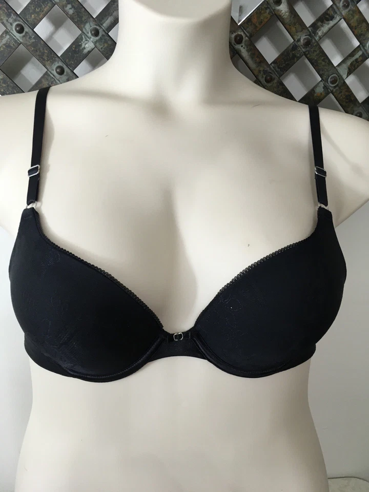 LILY OF FRANCE Lot Of 2 Padded Underwired Push Up Bras Adjustable Straps Size 34 - Image 2 of 4