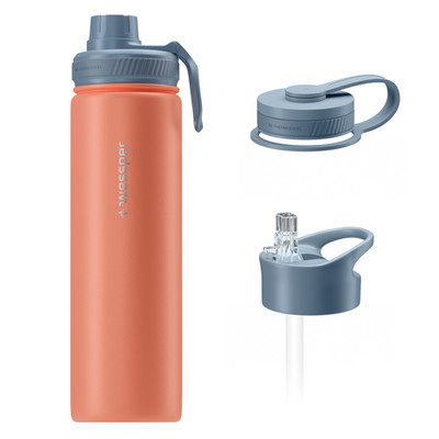 Trinkflasche Thermosflasche 700 ml Edelstahl Wessper B3 THERMOSTEEL rosa