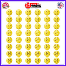 Navona 48 Pack Premium 40-Holes Outdoor Pickleball Balls, Meet USAPA Official