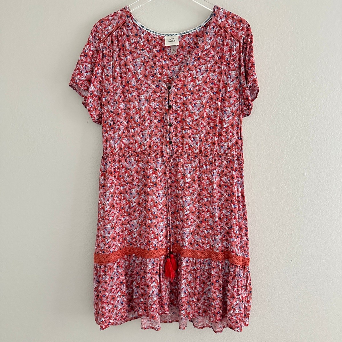 fitted lace wedding dress Knox Rose Knox Rose Women's Short Sleeve red Casual Midi Dress Side –  Secondipity