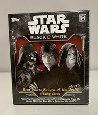 TOPPS STAR WARS RETURN OF THE JEDI BLACK AND WHITE HOBBY BOX SEALED NEW