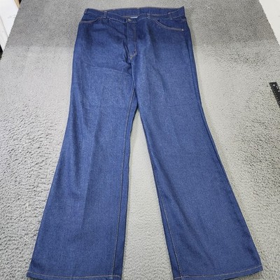 Vintage Levi's For Men 515 Jeans Mens 39x32 Blue Bootcut Dark Wash Denim 80s