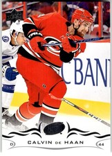 2018-19 Upper Deck #288 Calvin de Haan Carolina Hurricanes NHL Hockey