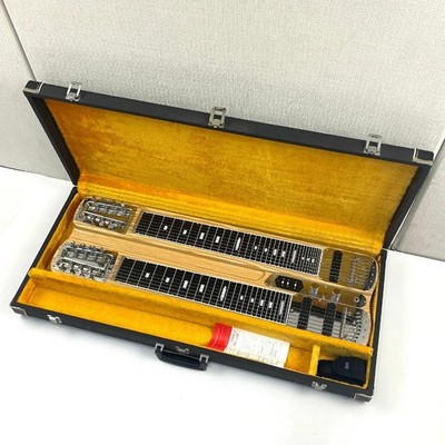 Guyatone HF-188D 8 String Double Neck Electric Lap Steel Guitar with Hard Case