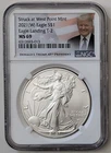 STRUCK AT WEST POINT MINT 2021(W) EAGLE $1 EAGLE LANDING T-2 NGC MS69 SKU 93-013